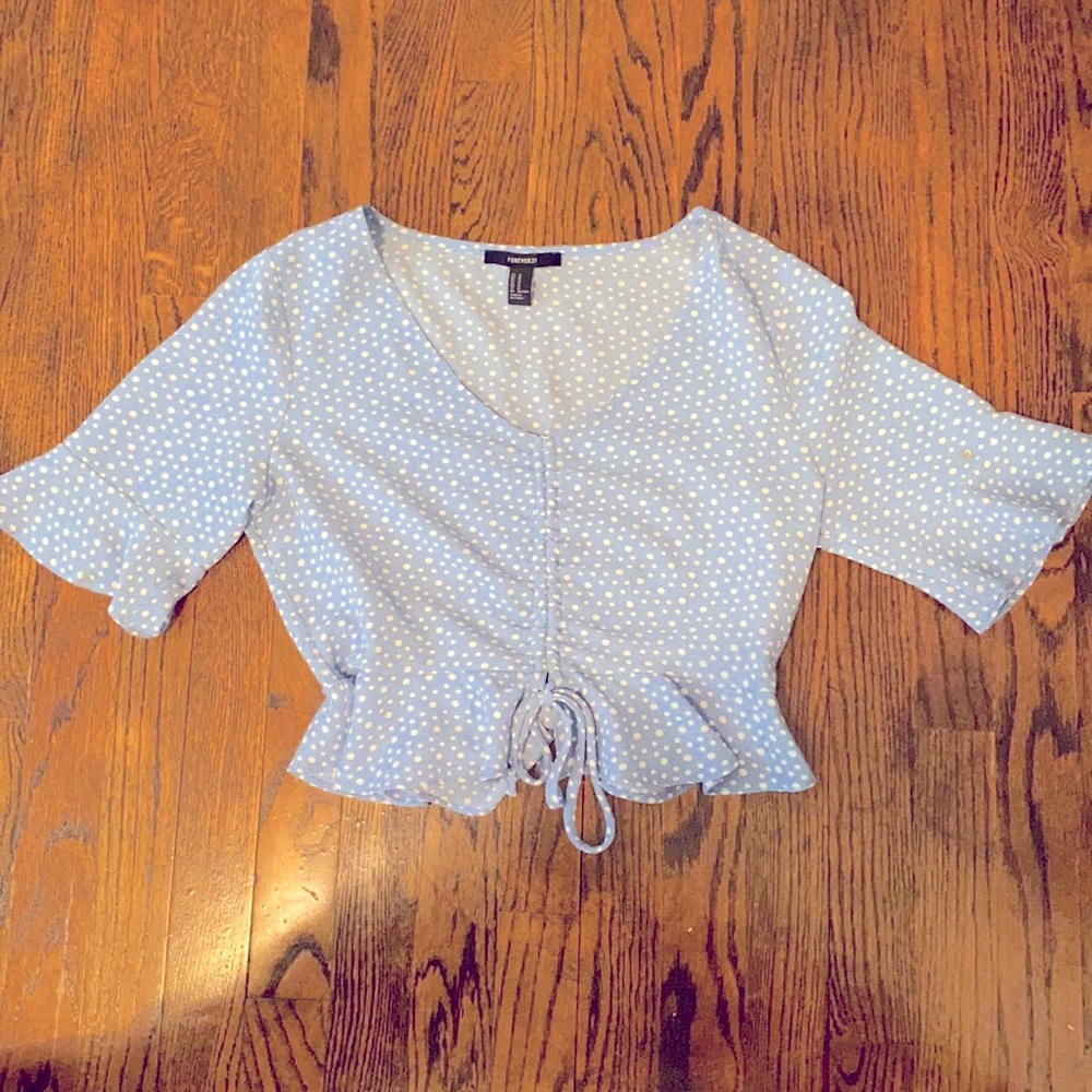 adjustable cropped blouse